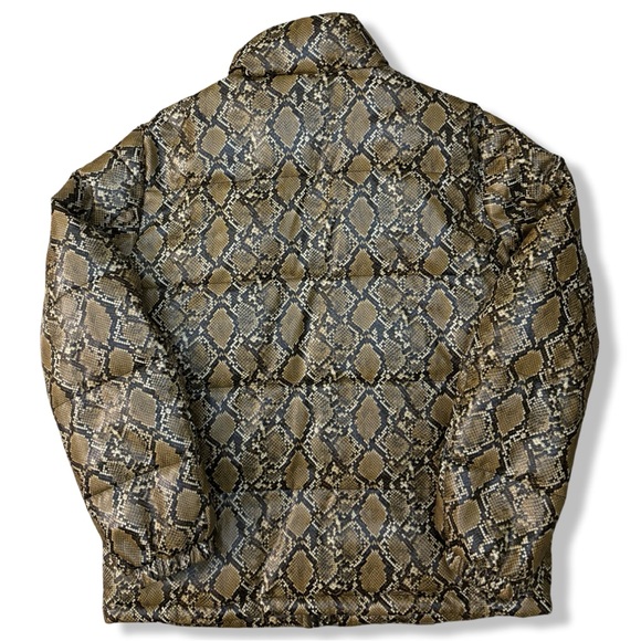 DKNY Faux Snake Skin Puffer Jacket - Picture 2 of 4